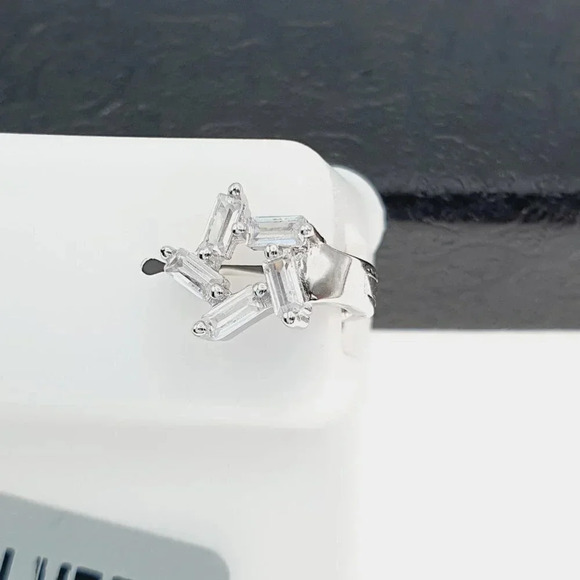 "925 sterling silver luxury CZ earrings for women/girls, Best for gift, RJUS2016 - Picture 4 of 10